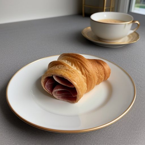 Cheese Salami Croissants recipe image