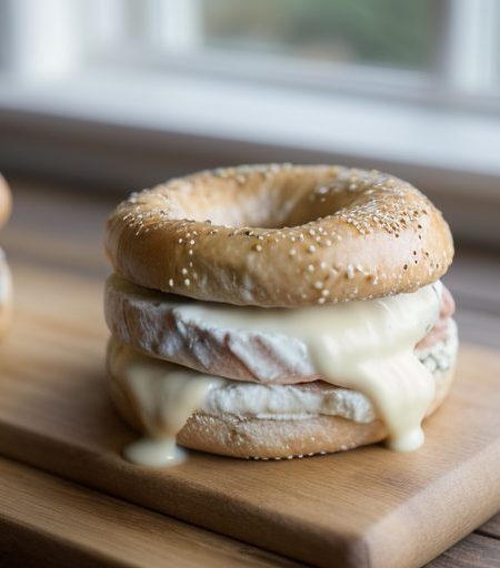 Cheese & Salmon Bagel Ww recipe image