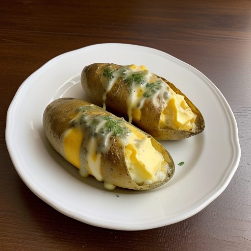 Cheese-Stuffed Baked Potatoes recipe image