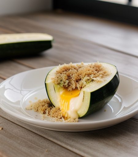 Cheese Stuffed Zucchini recipe image