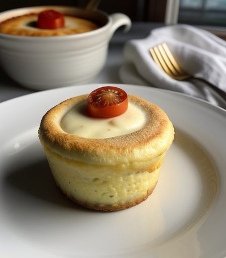 Cheese & Tomato Souffles recipe image