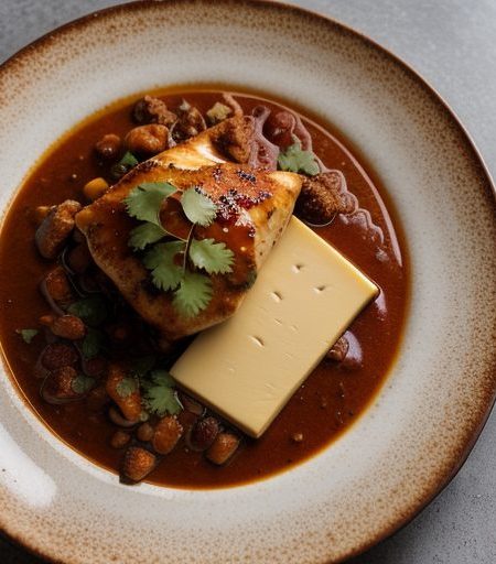 Cheese-Topped Chili Chicken recipe image