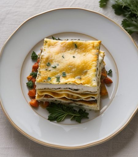 Cheese & Vegetable Lasagna recipe image