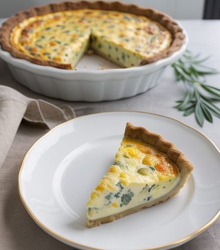 Cheese & Vegetable Quiche recipe image
