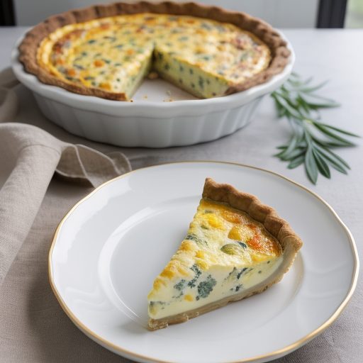Cheese & Vegetable Quiche recipe image