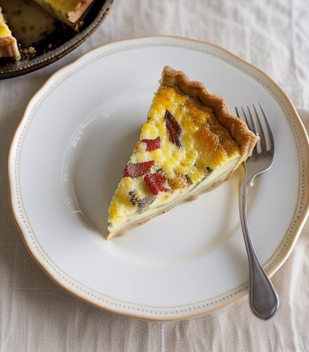 Cheese and Bacon Quiche recipe image