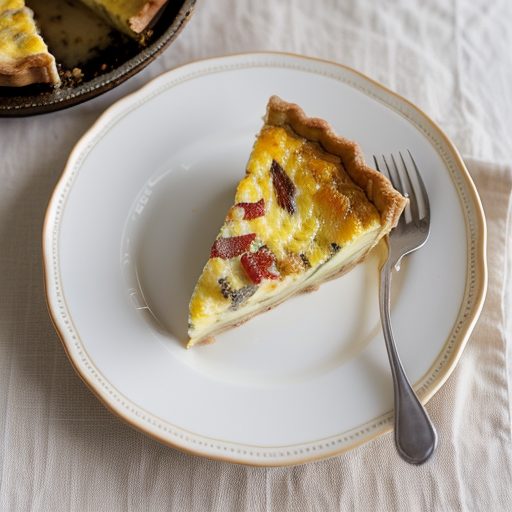 Cheese and Bacon Quiche recipe image