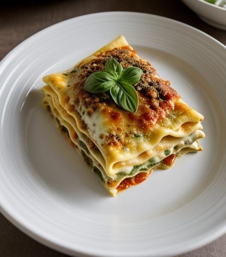 Cheese and Vegetable Lasagne recipe image