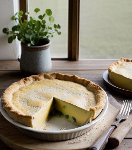 Cheese and Watercress Pie recipe image