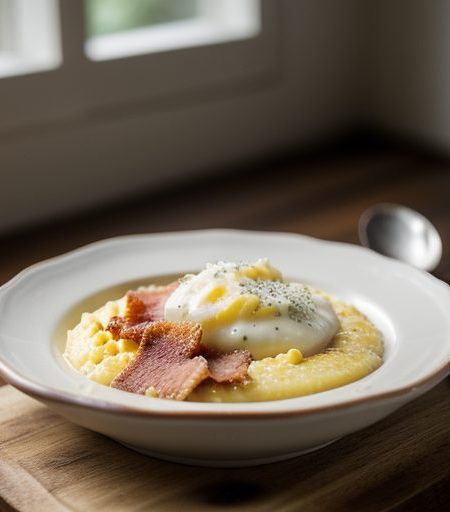 Cheesy Bacon Grits recipe image