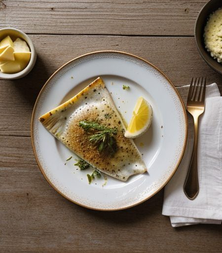 Cheesy Broiled Flounder recipe image