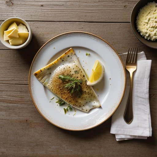 Cheesy Broiled Flounder recipe image