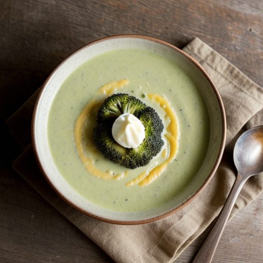 Cheesy Cream of Broccoli Soup recipe image