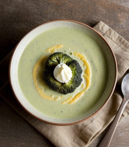 Cheesy Cream of Broccoli Soup recipe image