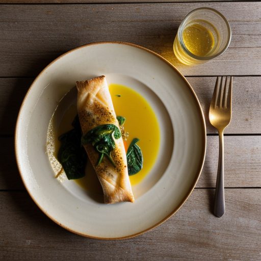 Cheesy Fish Fillets With Spinach recipe image