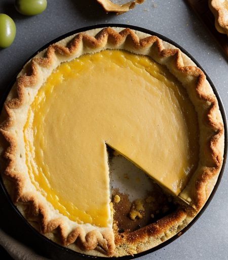 Cheesy Green Chili Tart recipe image