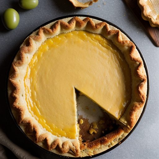 Cheesy Green Chili Tart recipe image