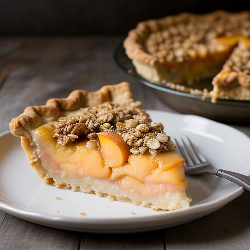 Cheesy Peach Pie recipe image