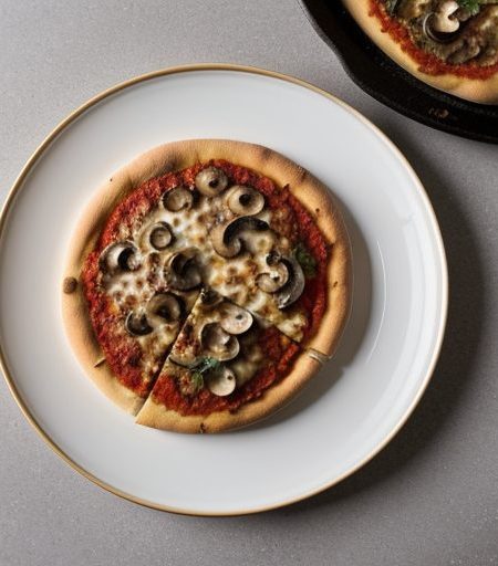Cheesy Pepper & Mushroom Pizza recipe image