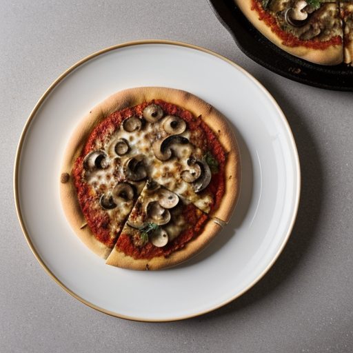 Cheesy Pepper & Mushroom Pizza recipe image