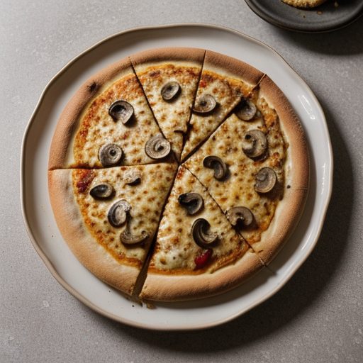 Cheesy Pepper and Mushroom Pizza recipe image