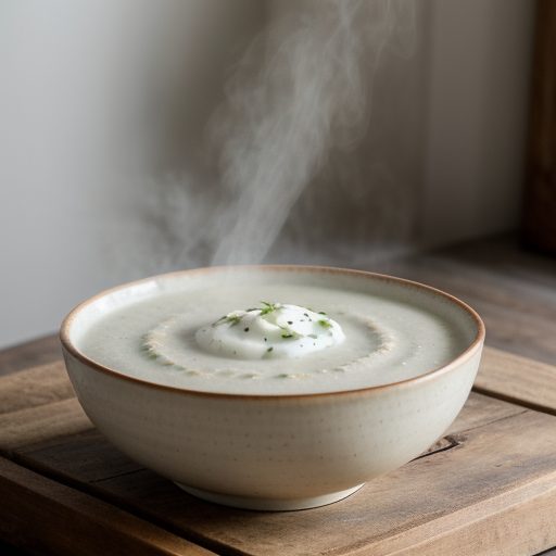 Chef Andrew Berman's Potato-Horseradish Soup recipe image