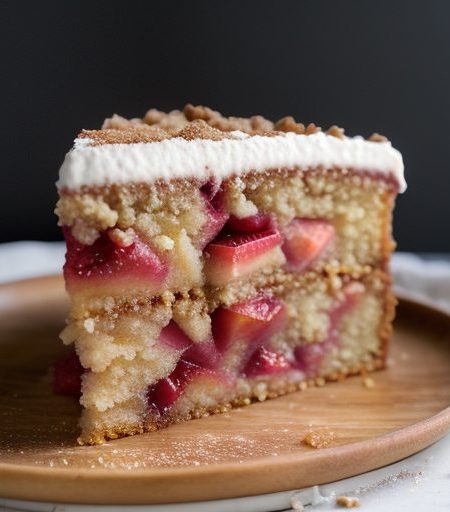 Chef Freddy's Apple-Rhubarb Cake recipe image