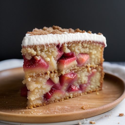 Chef Freddy's Apple-Rhubarb Cake recipe image