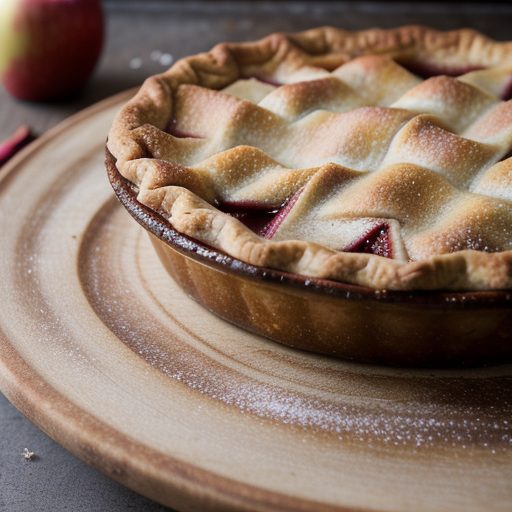 Chef Freddy's Apple Rhubarb Pie recipe image