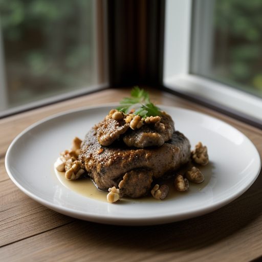 Chenagi (Chicken and Walnut Appetizer recipe image