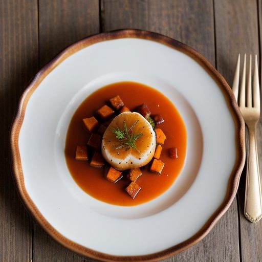 Cherried Sweet Potato Scallop recipe image