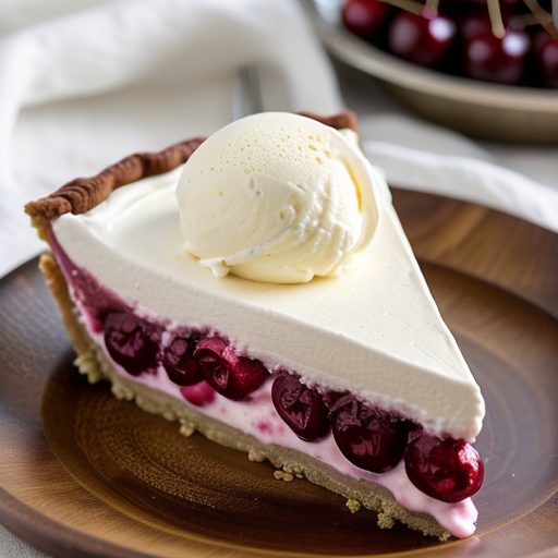 Cherries Jubilee Ice Cream Pie recipe image
