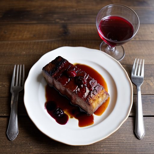 Cherry Almond Glazed Pork recipe image