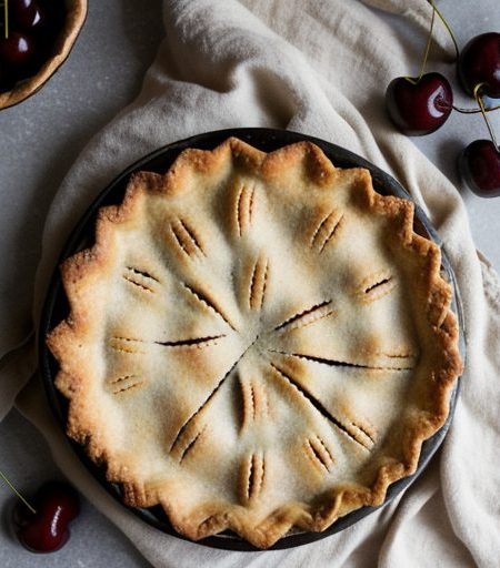 Cherry Almond Pie recipe image