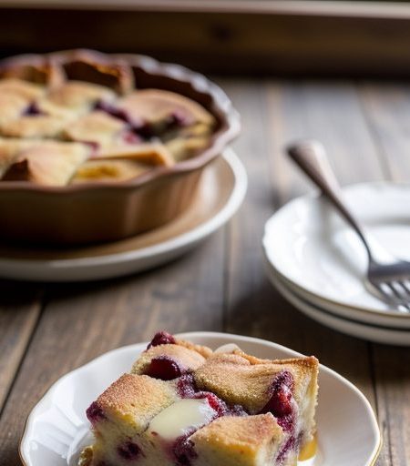 Cherry Bread Pudding recipe image