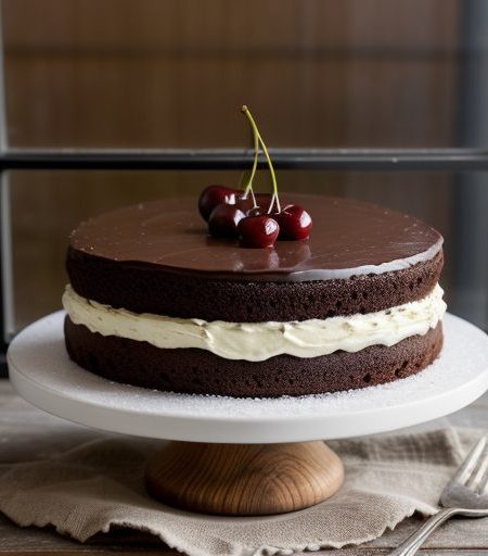 Cherry Chocolate Cake recipe image