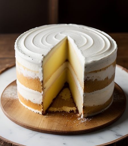 Cherry Cream Angel Cake recipe image