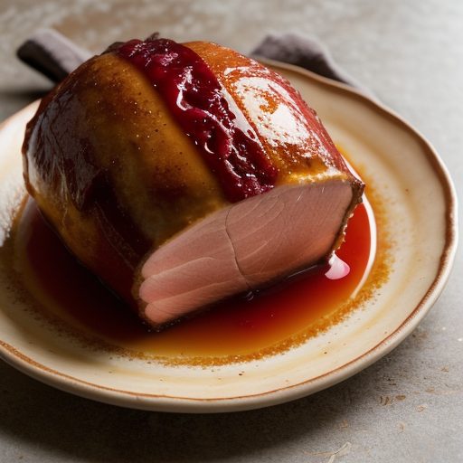 Cherry Glazed Ham recipe image