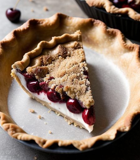 Cherry Hazelnut Crunch Pie recipe image