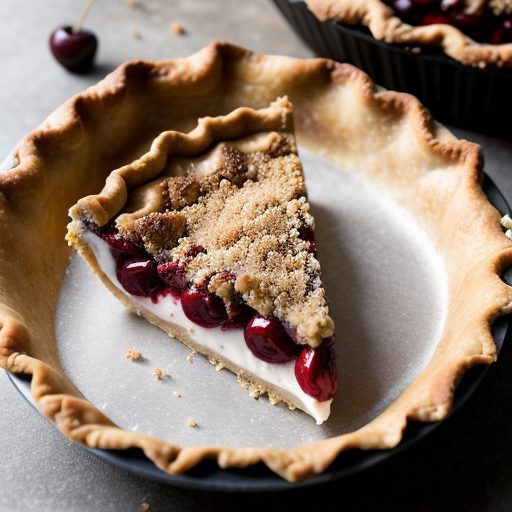 Cherry Hazelnut Crunch Pie recipe image