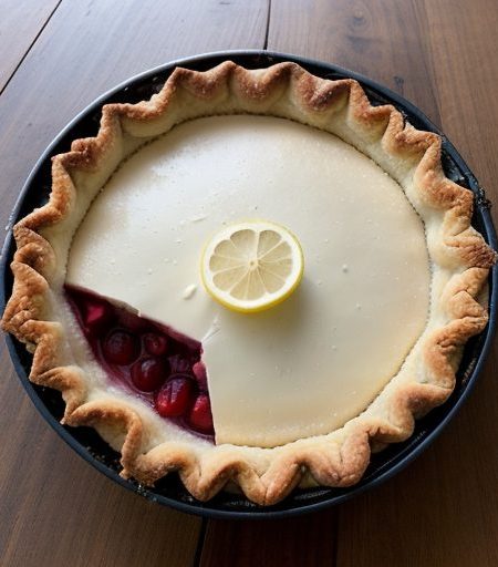 Cherry-Lemon Lcebox Pie recipe image