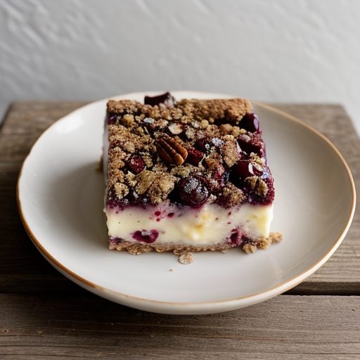 Cherry Oat Dessert Squares recipe image