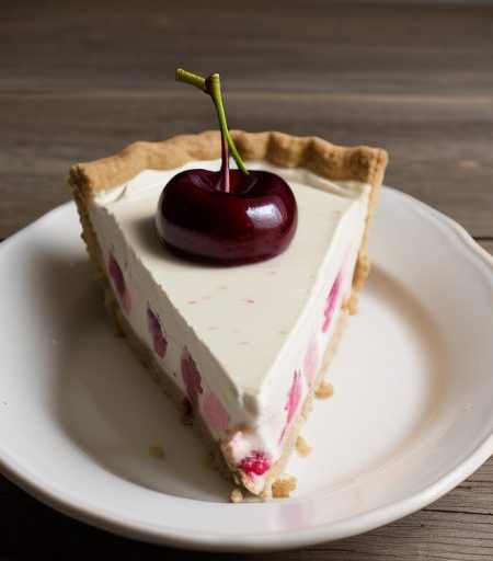 Cherry Parfait Ice Cream Pie recipe image