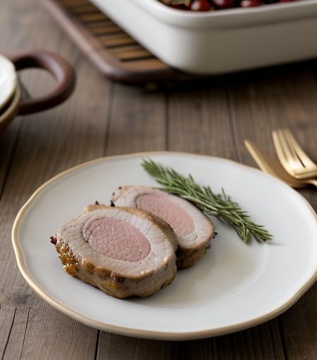 Cherry-Stuffed Pork Tenderloin recipe image
