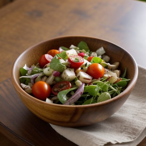 Cherry Tomato & Grilled Onion Salad recipe image
