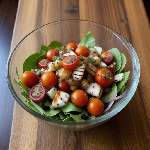 Cherry Tomato and Grilled Onion Salad recipe image