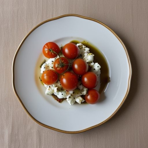 Cherry Tomatoes on a Feta Bed recipe image