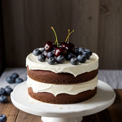 Cherry or Blueberry Topped Ice Box Cake recipe image