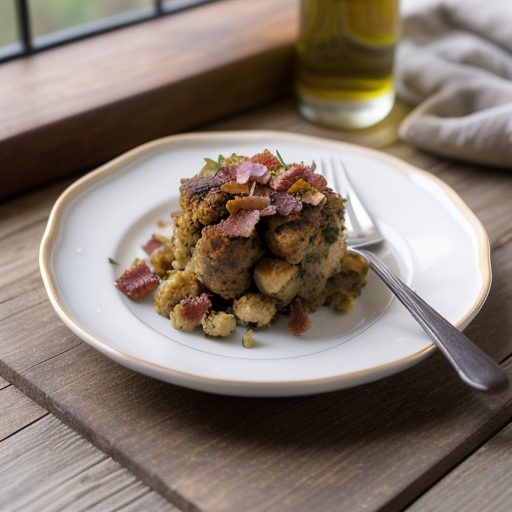 Chestnut~ Bacon & Thyme Stuffing recipe image