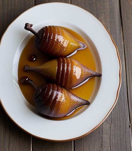 Chestnut Honey-Baked Pears Stuffed With Mascarpone recipe image